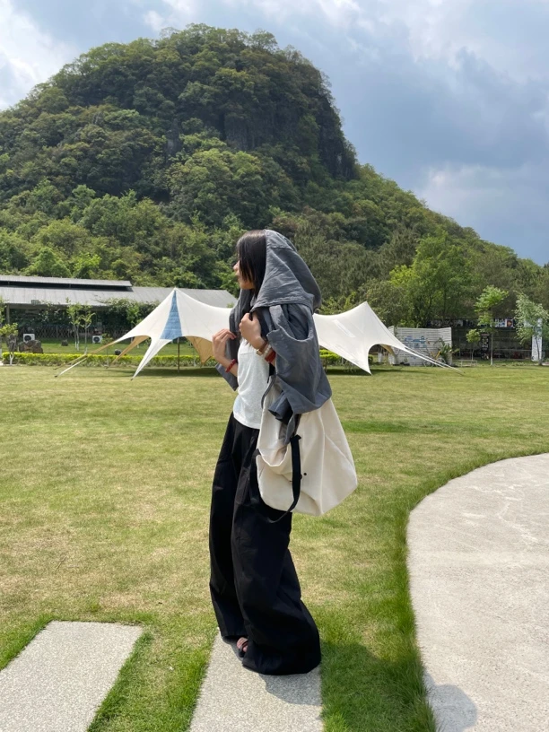 慵懒气球裤 宽松阔腿百搭裤黑色