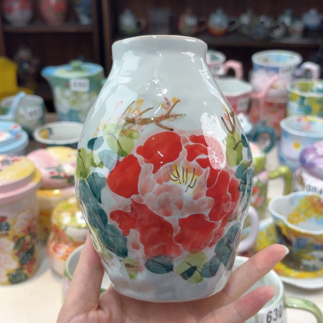 景德镇手绘高温釉下彩陶瓷茶具