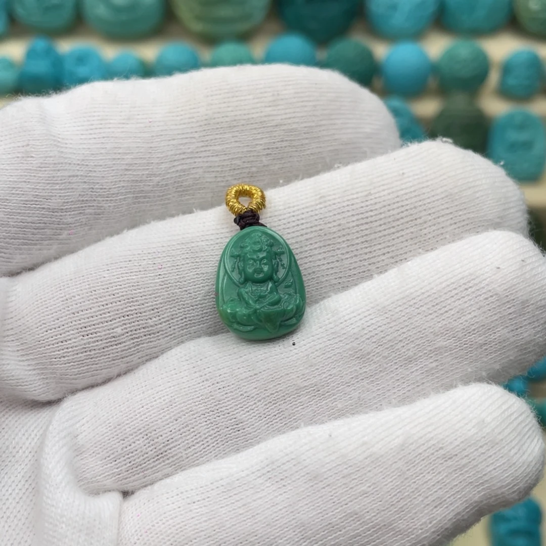 绿松石未镶嵌颈饰卡11.8-15-6