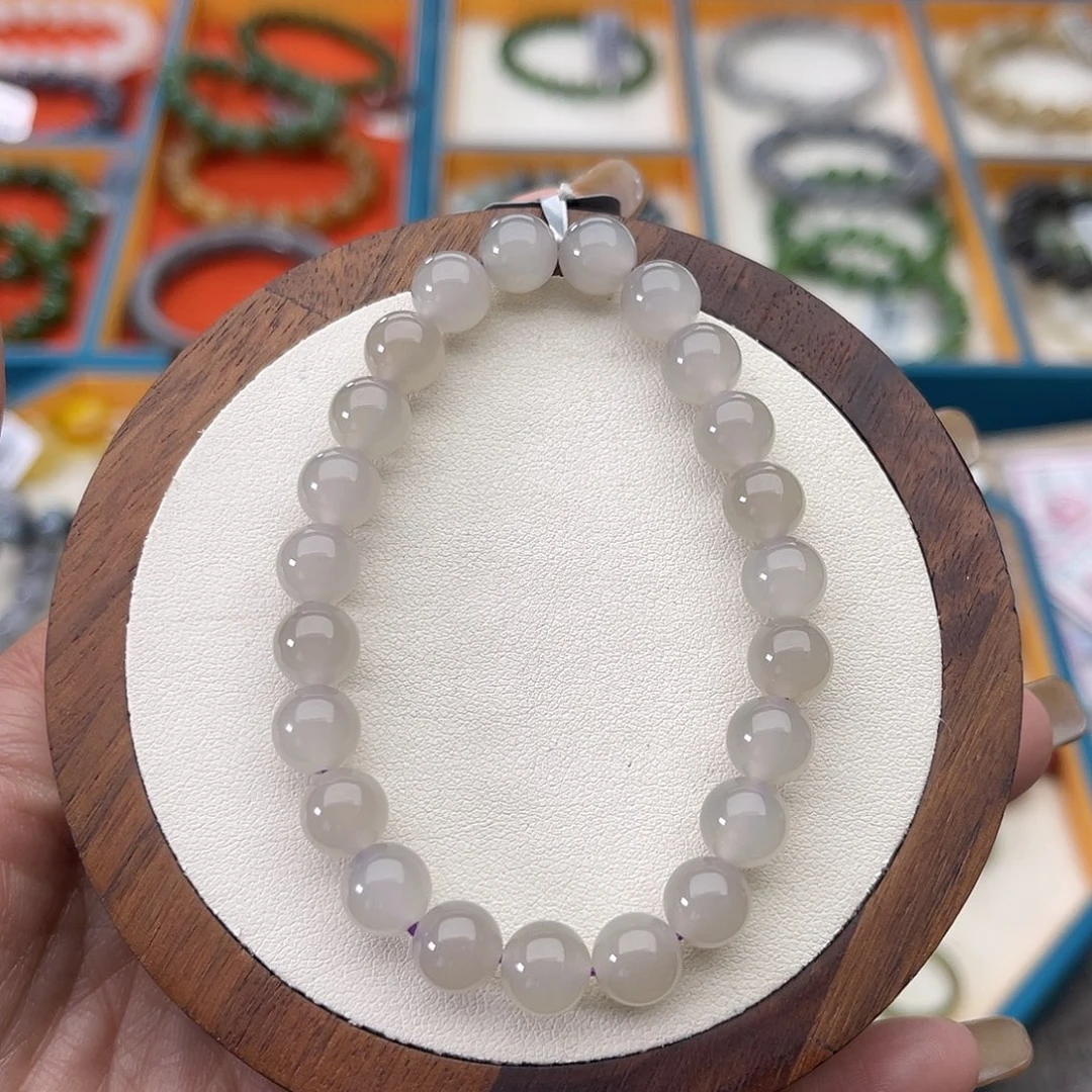 和田玉未镶嵌手串A26卡8