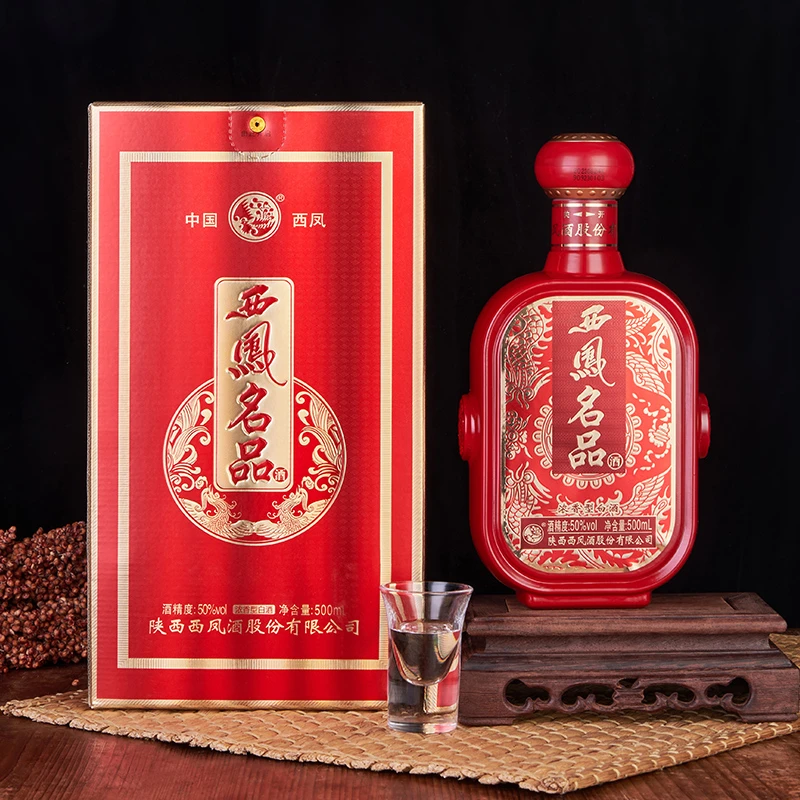 西凤酒 西凤名品 浓香型白酒 纯粮酒50度500ml*1瓶