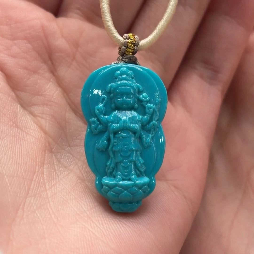 绿松石未镶嵌颈饰