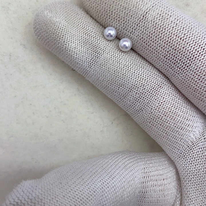 淡水珍珠耳饰银S925镶嵌