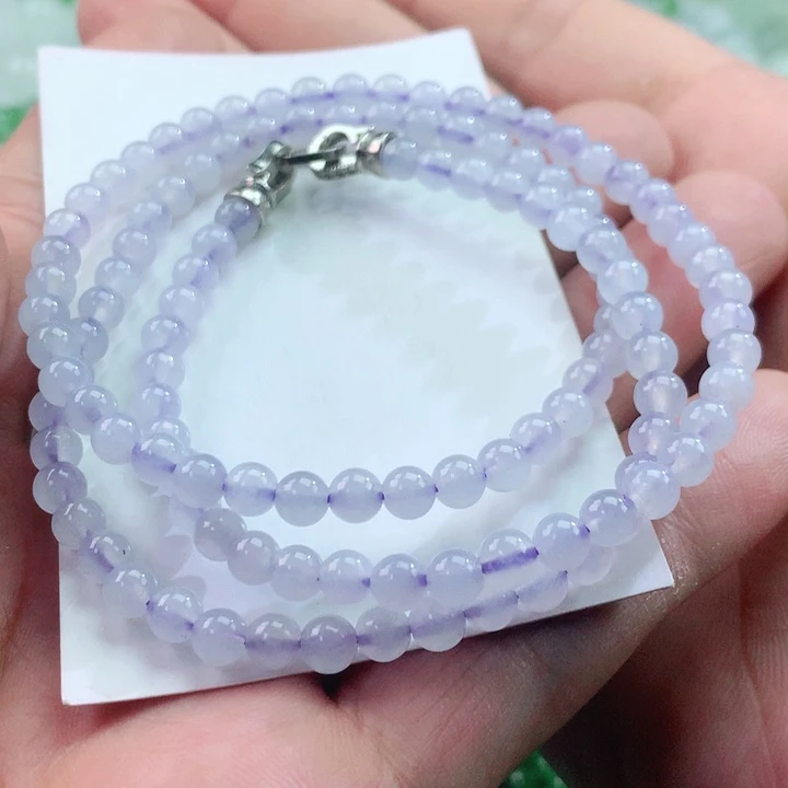 翡翠未镶嵌颈饰045卡4+