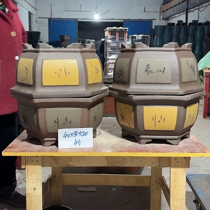 紫砂花盆紫砂花盆