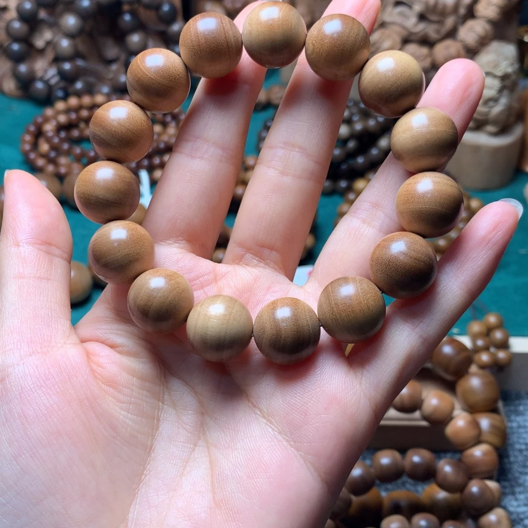 檀香木手串/手链彬**你老山檀香1.5焦糖