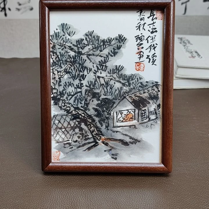 国画丑石水墨小品画