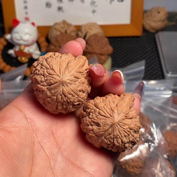 文玩核桃把件颜*极39暴雪一帆风顺