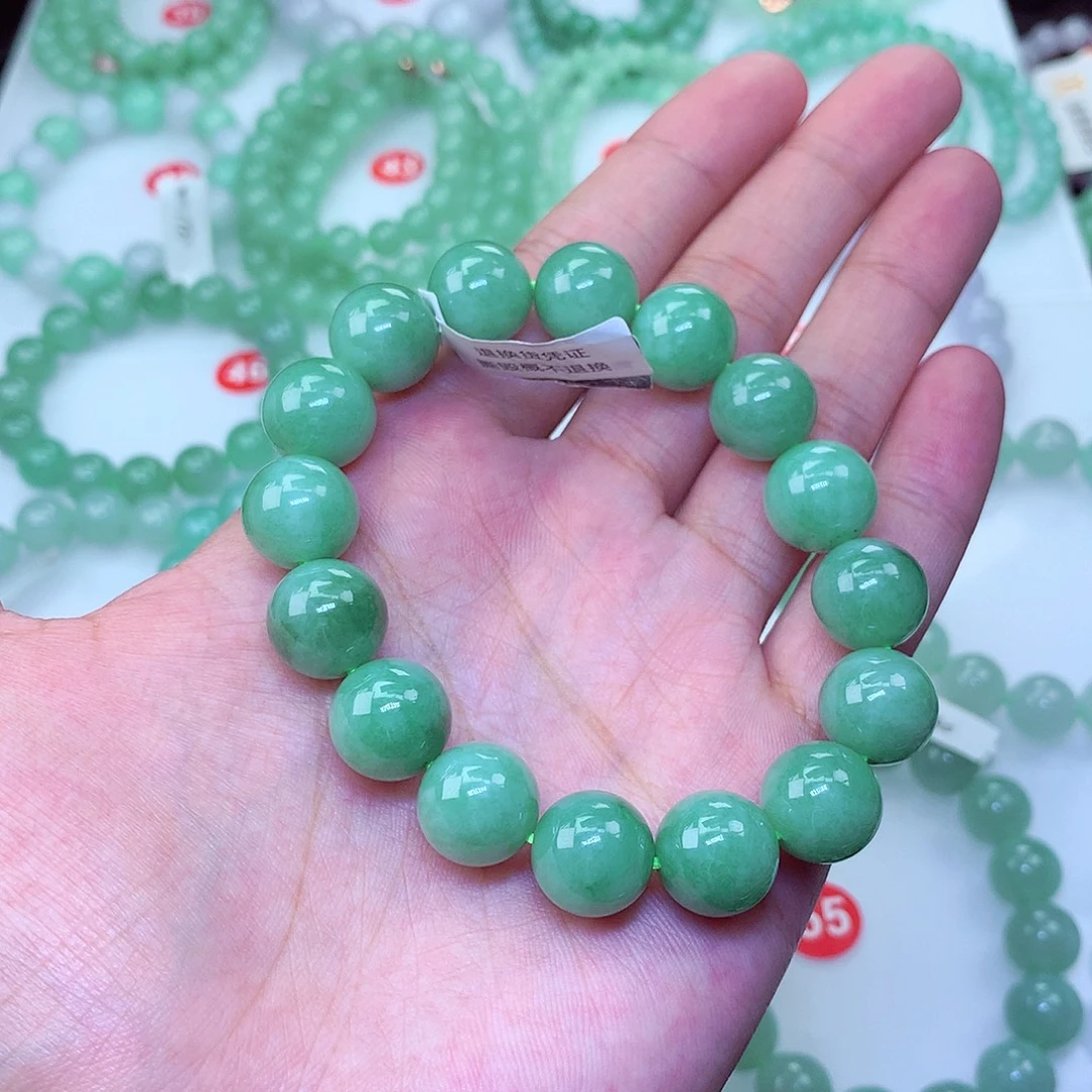 翡翠未镶嵌毛衣链卡13