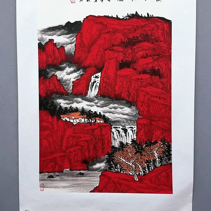 国画书法作品多次