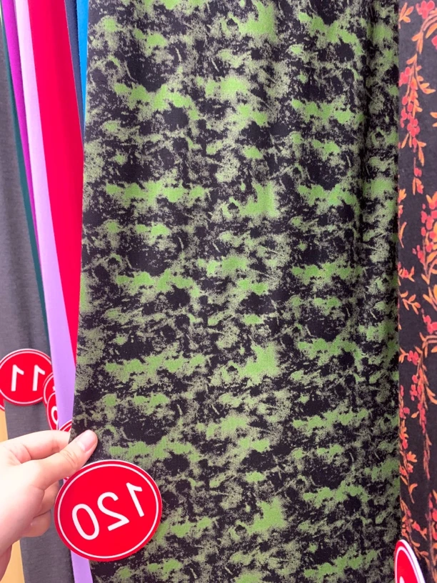 绿色迷彩 花色呼吸棉布料