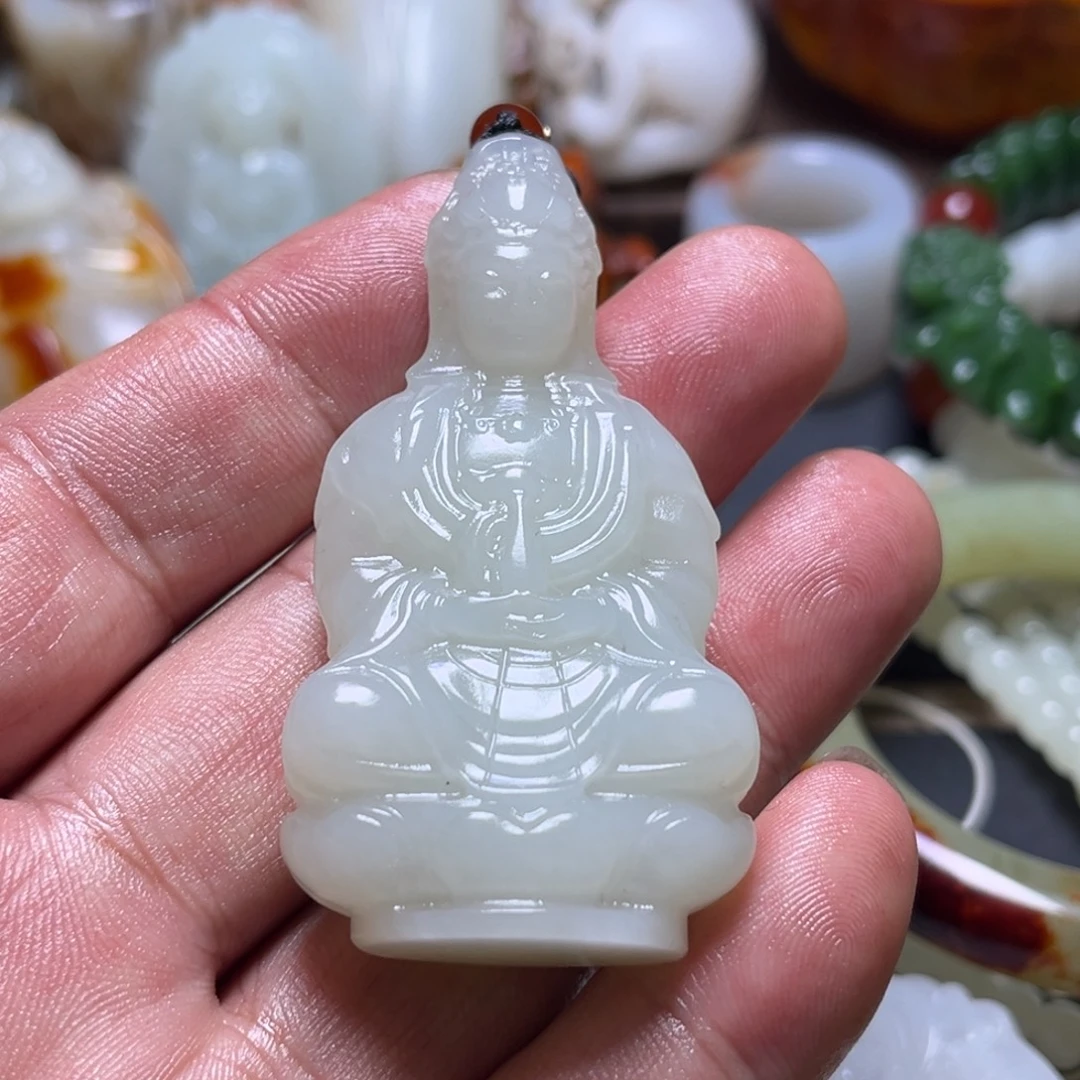 和田玉未镶嵌挂件