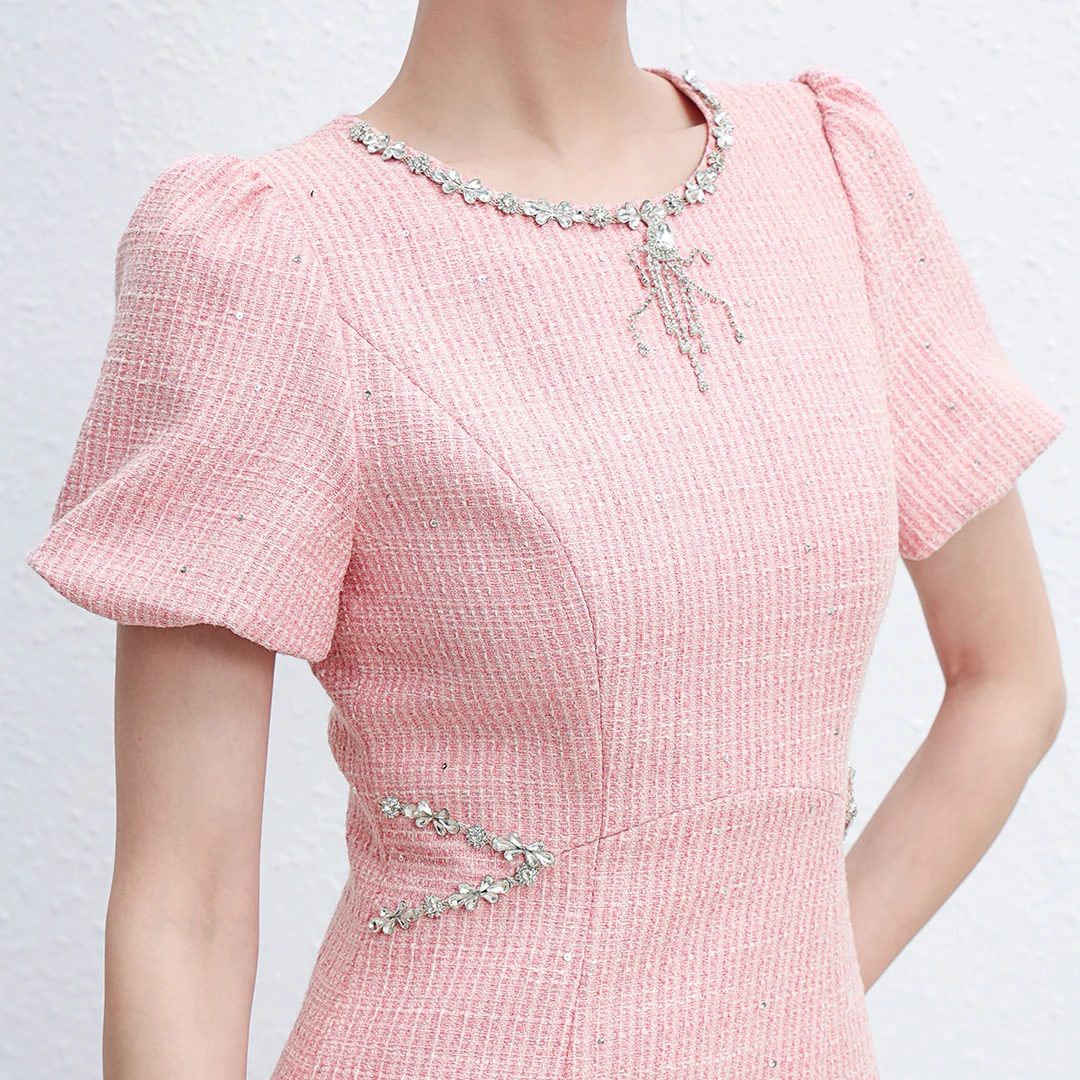 【白姐福利】EVA OUXIU/伊华欧秀小香风连衣裙52WAQ5885