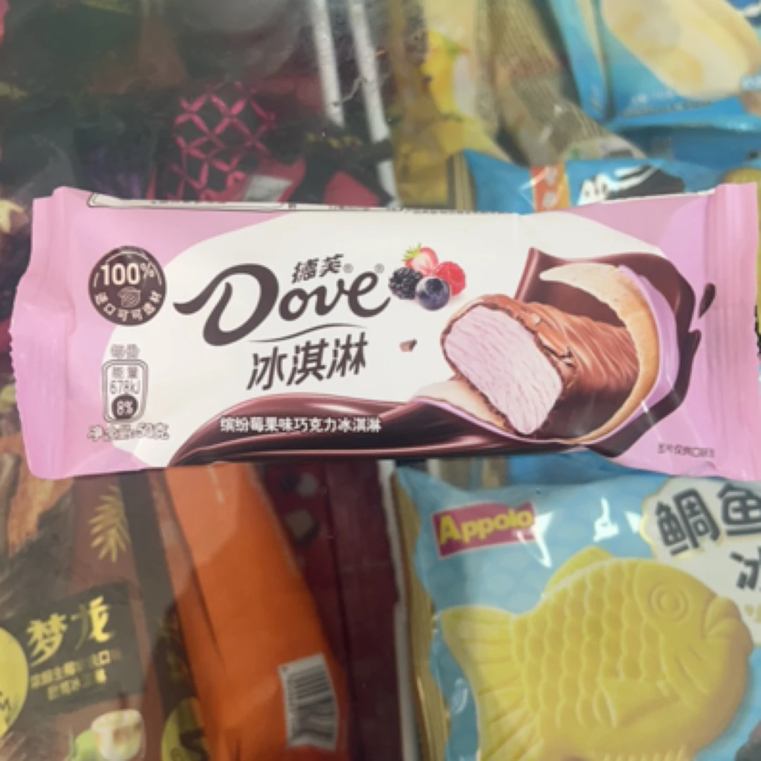 德芙dove缤纷莓果味雪糕