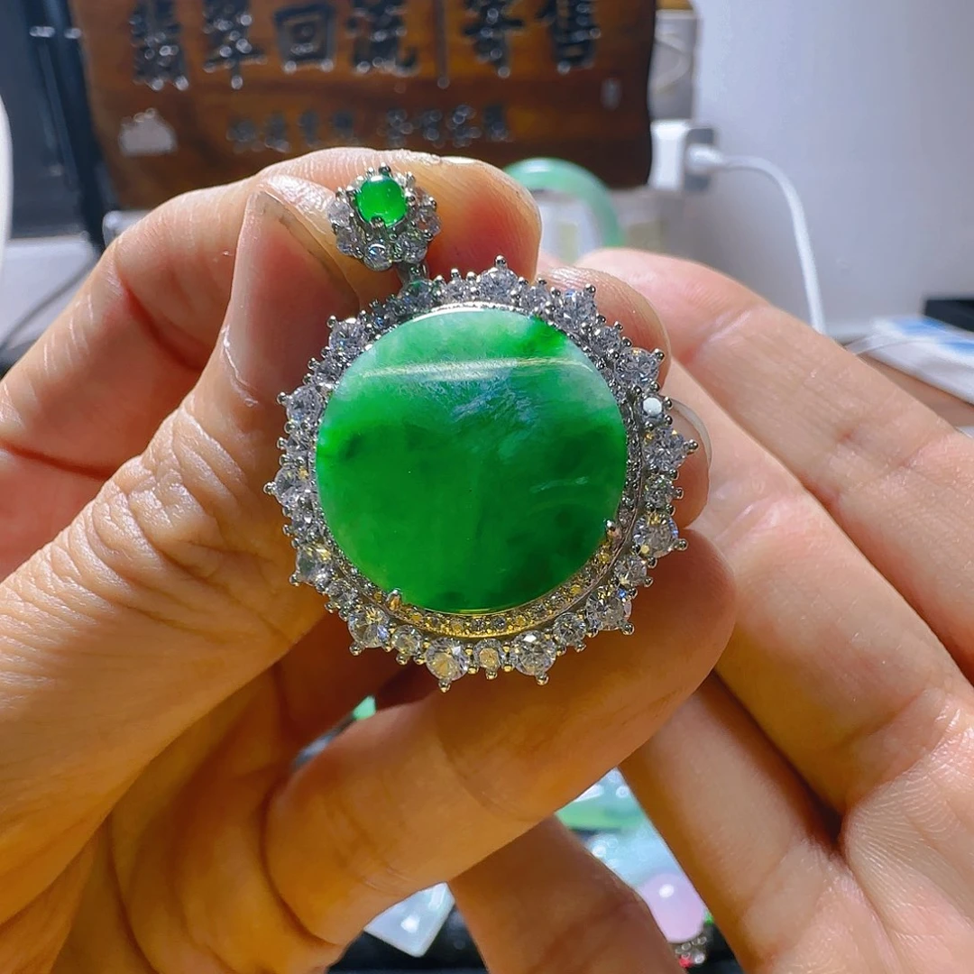 康***丽翡翠未镶嵌颈饰翡翠580