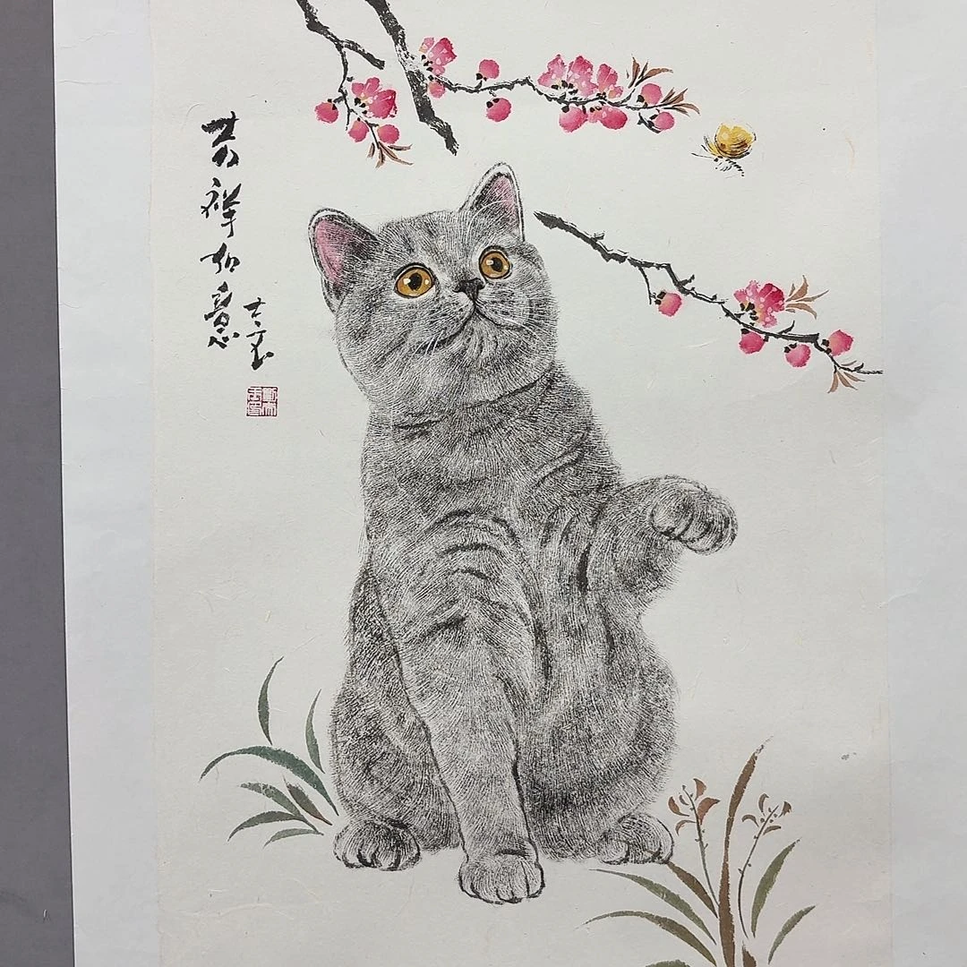 国画亲笔手绘放心去藏