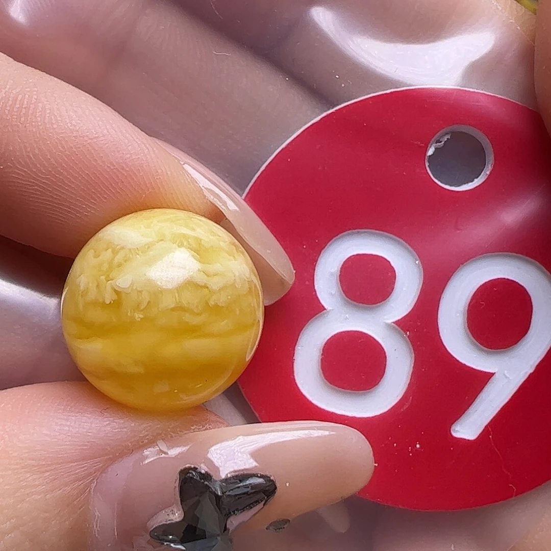 蜜蜡未镶嵌珠宝奇石嘿*呦14.3mm圆珠