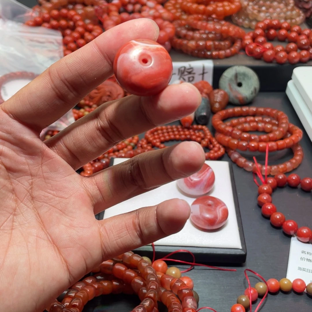 南红玛瑙手链未镶嵌