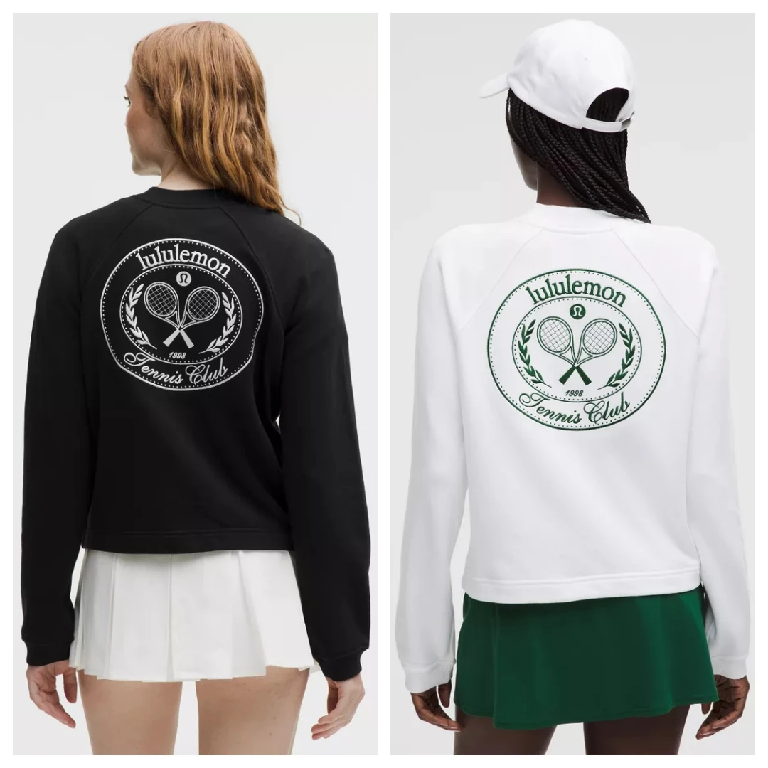 lululemon澳洲直邮网球套头衫cottonFrenchTerryCrewneckPullover