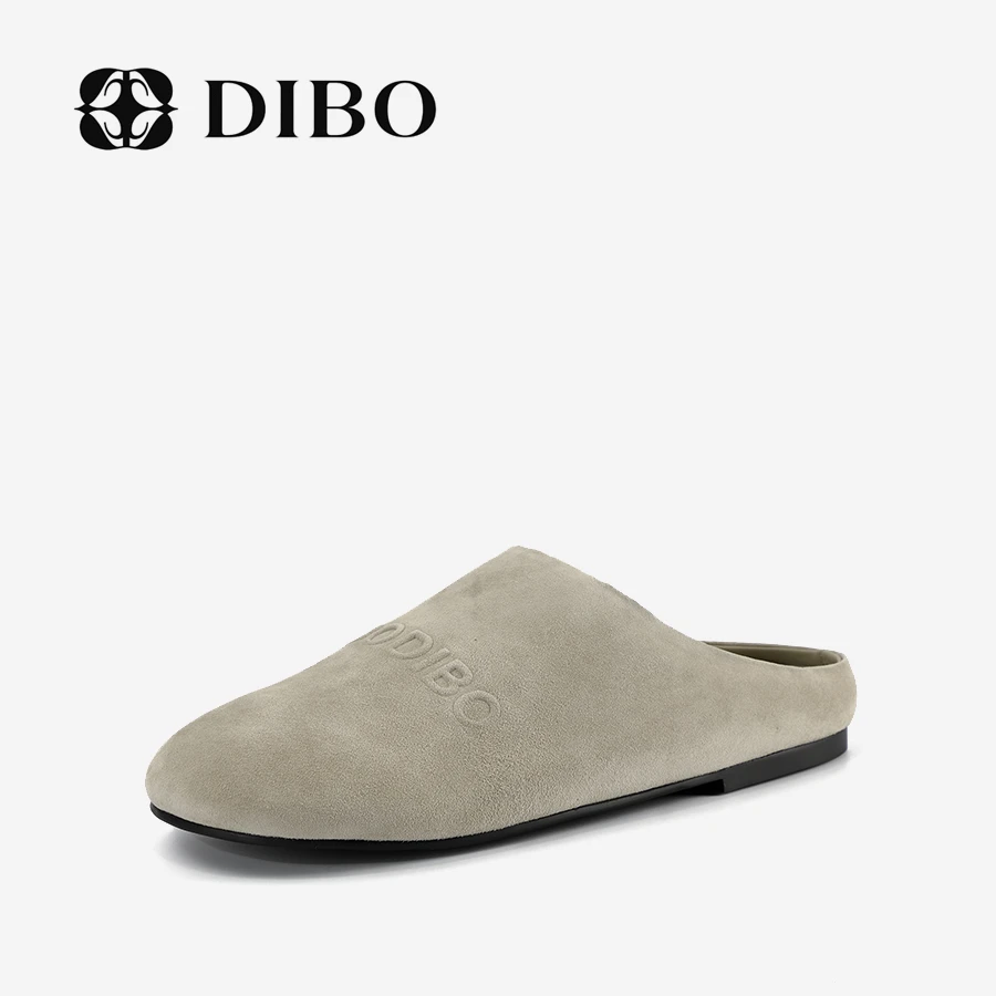 DIBO碲铂 自由沉睡者 简约极简风穆勒包头低跟拖鞋25123008