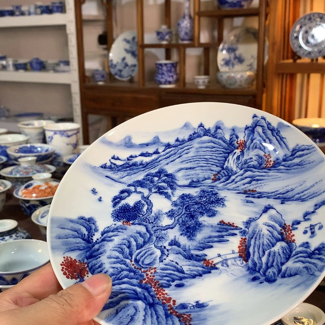 錡镇堂手工手绘壶承