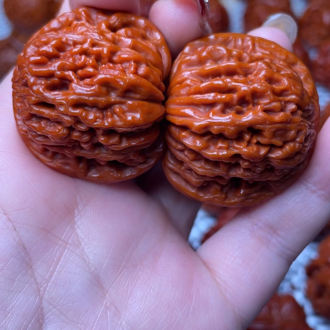 桃核吊坠阿*?文玩核桃 手把件 四座楼 39