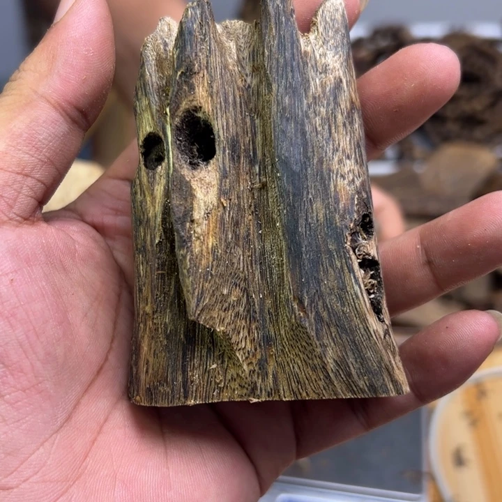 清***河沉香沉香碎屑47克