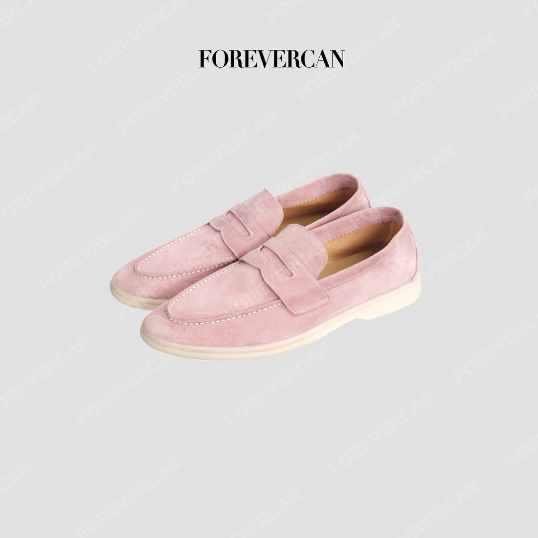 FOREVERCAN【新品彩蛋】粉色羊反皮单鞋  XZ27704