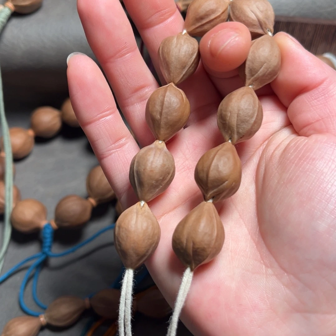 橄榄核手串/手链1522梅林铁核三花三面佛