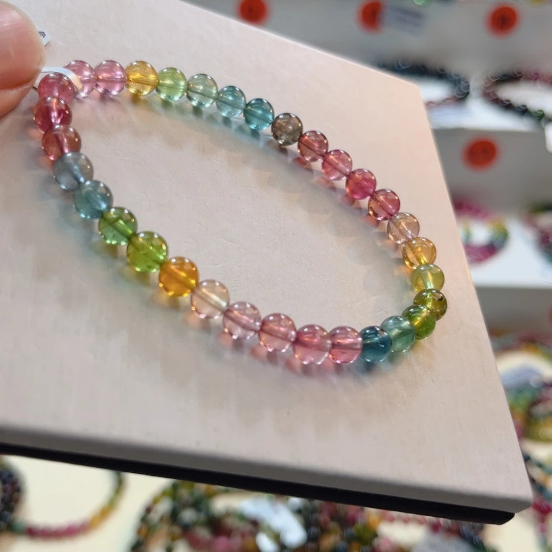 碧玺未镶嵌手链碧玺