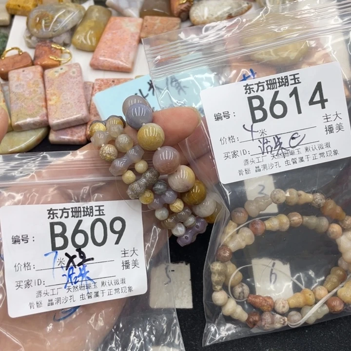 硅化珊瑚（珊瑚玉）颈饰合金洛*C