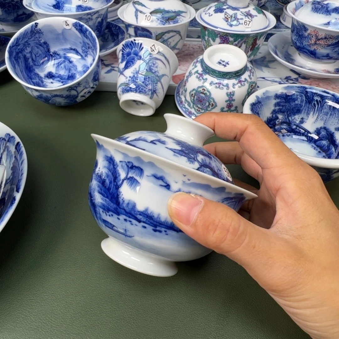 景德镇纯手工纯手绘茶具木木58