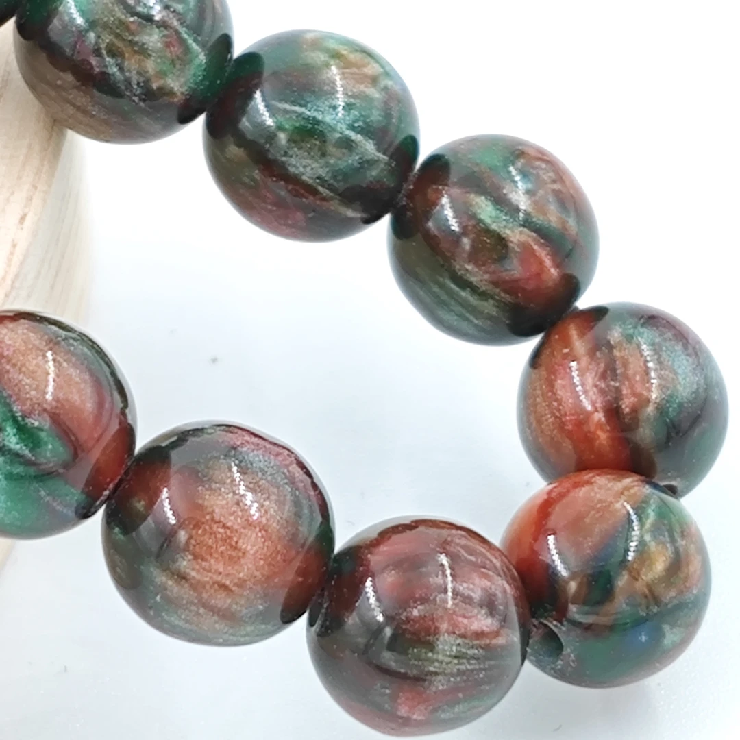 G189经典时尚气质大红袍68颗妈妈链长链项链