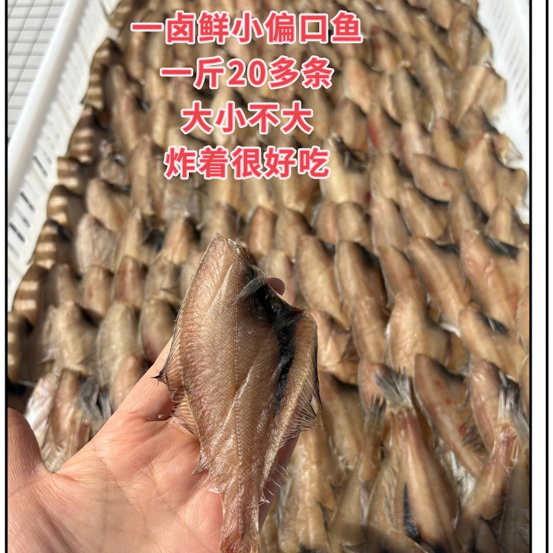 山东荣成一卤鲜小偏口鱼，小嘴鱼，冷冻保存非很干品质