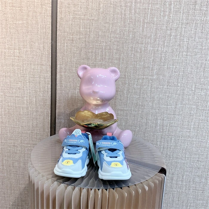 Y396  宝宝蓝色学步小鞋子 加绒