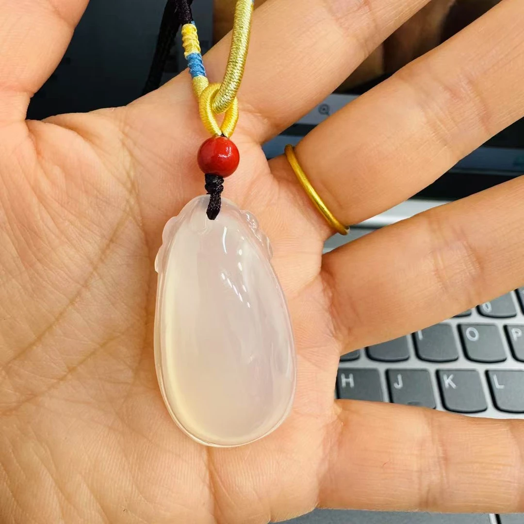 玛瑙 高冰种水滴吊坠