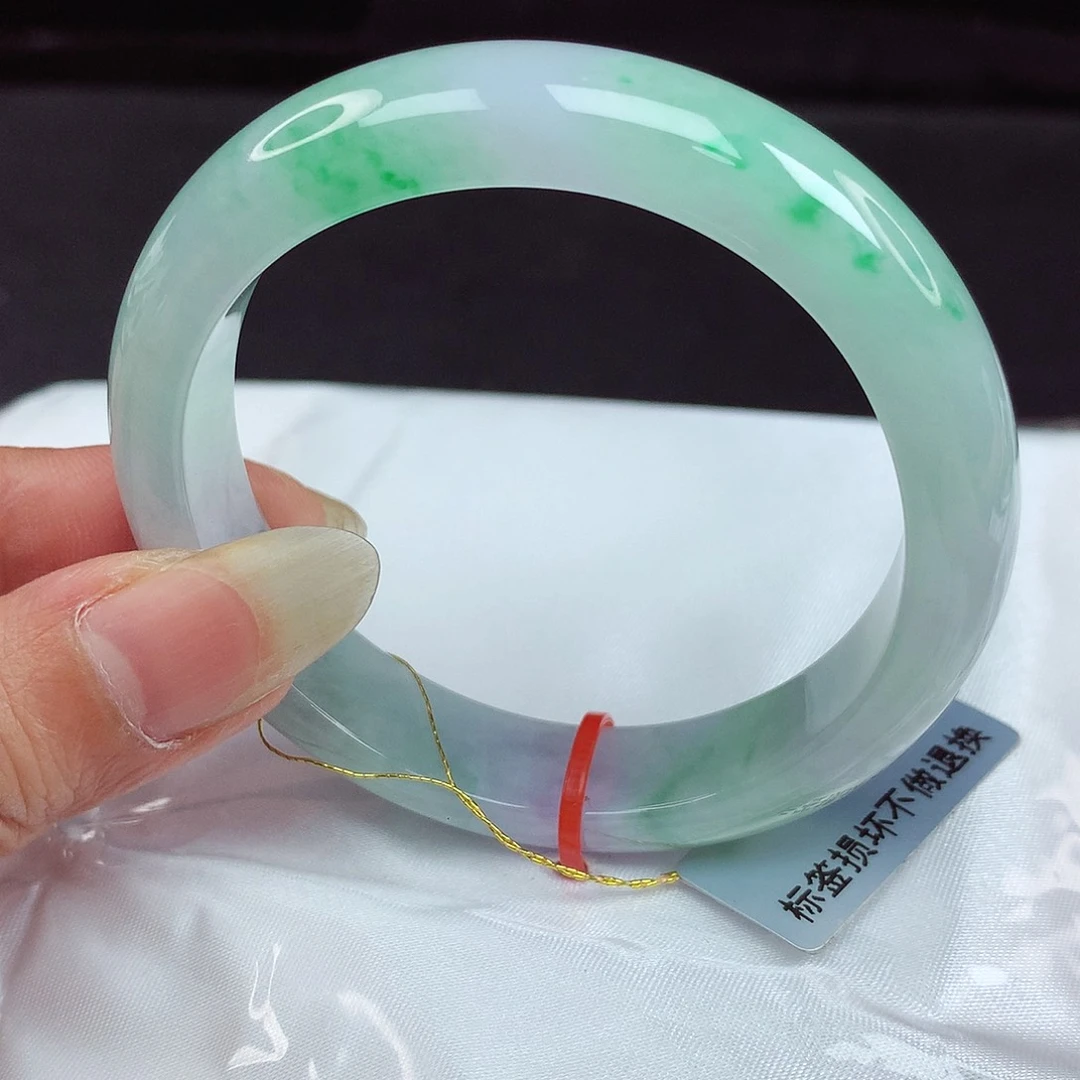 文***未镶嵌手镯翡翠54圈709
