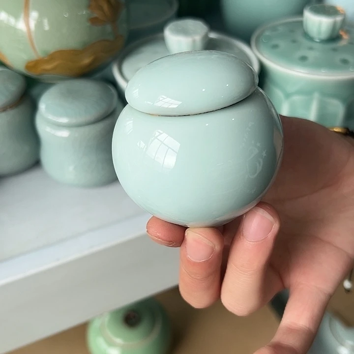 龙泉云间青瓷小米茶器