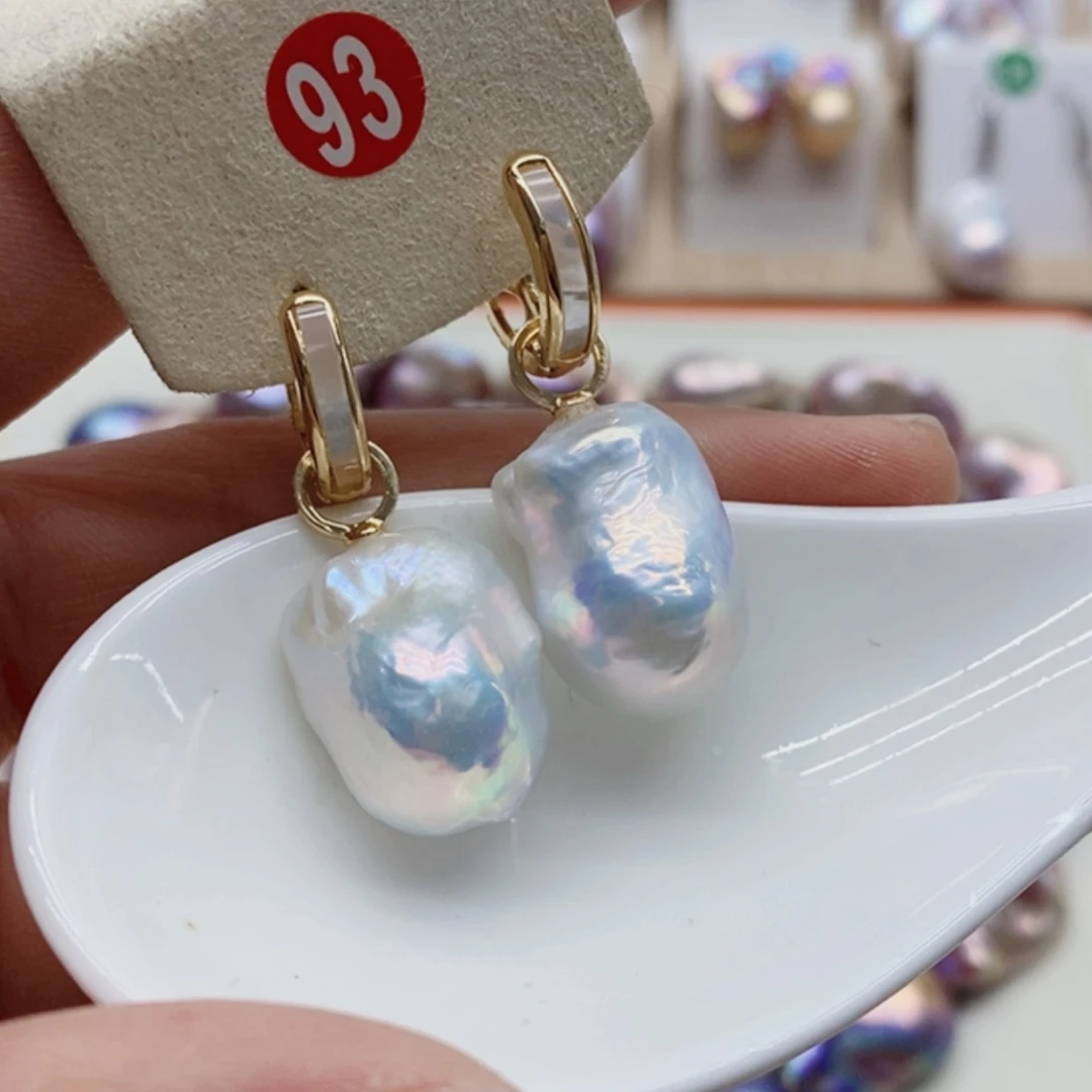 【闪购商品】淡水珍珠耳饰银S925镶嵌