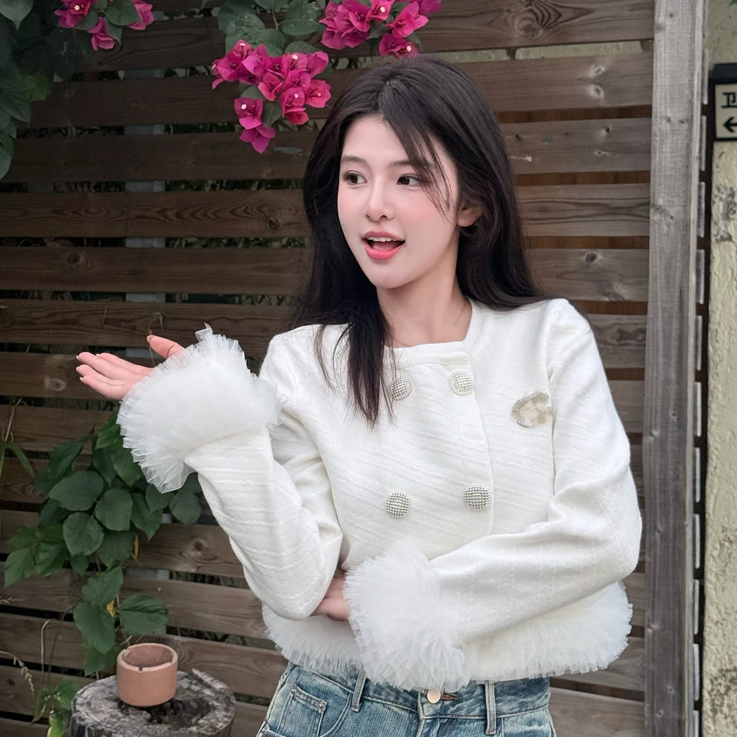 轻奢重工气质款针织开衫（№退№换）