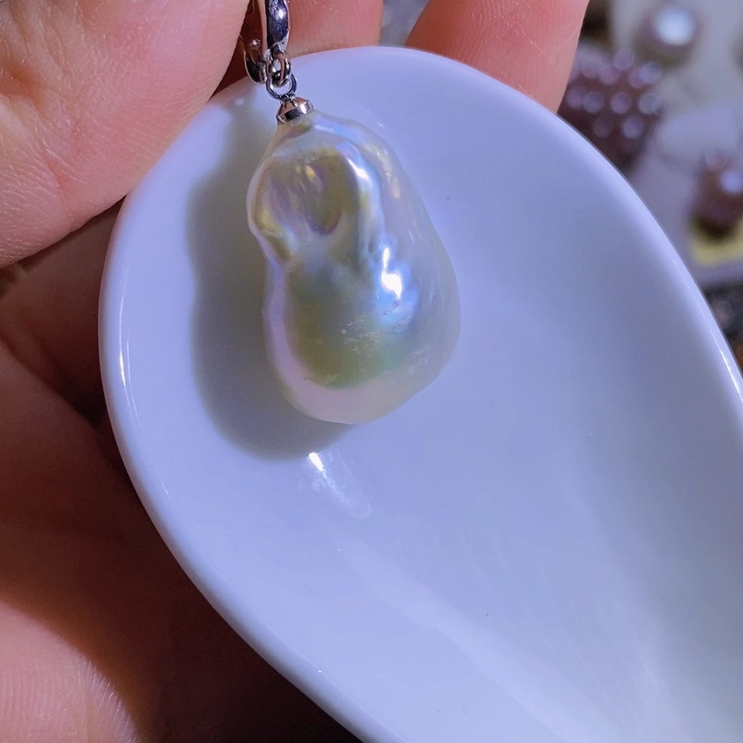 合金淡水珍珠天然淡水珍珠（微瑕）