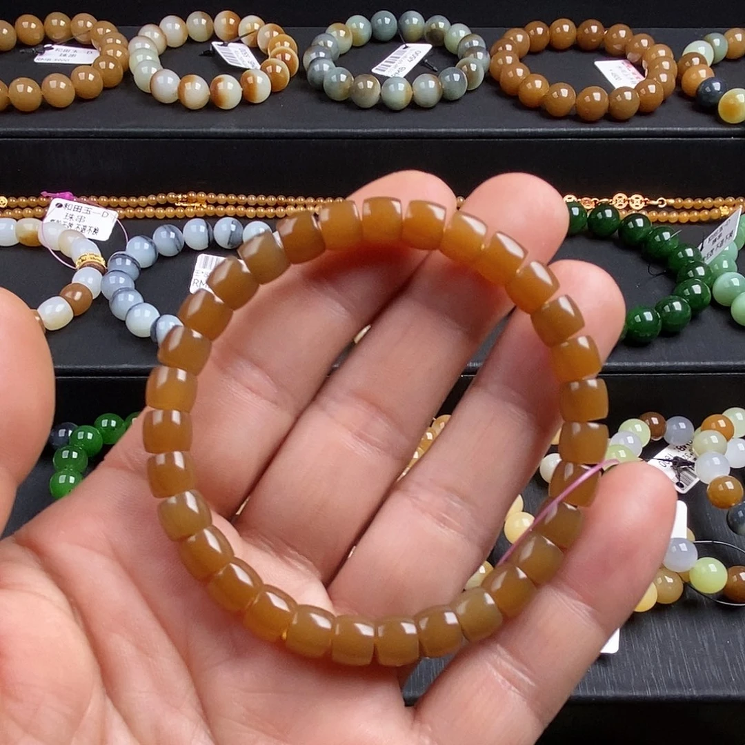 和田玉未镶嵌手链