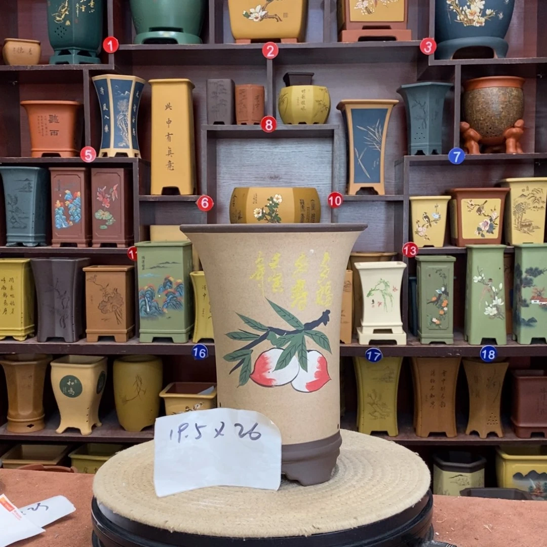 紫砂花盆紫砂花盆