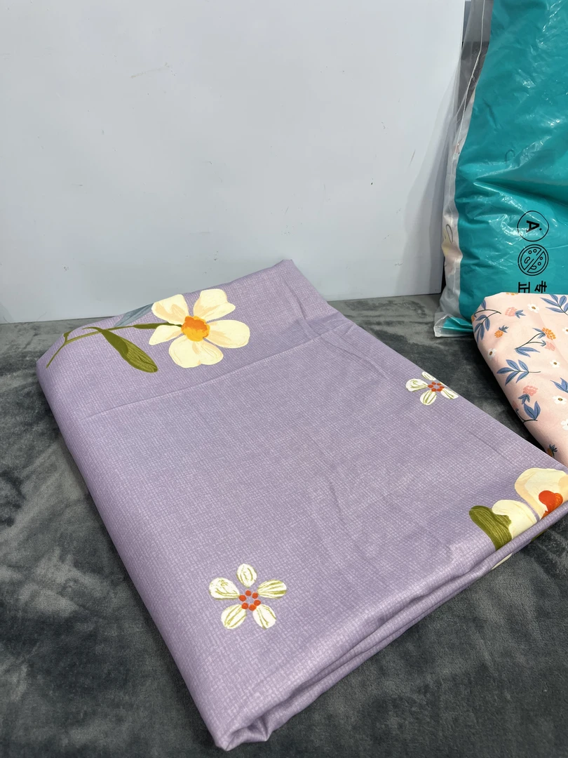 紫色花细纱莫代尔被套200*230cm双人被罩