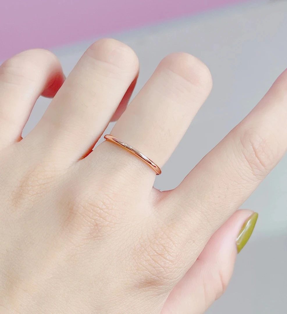 18k金戒指（素圈戒指）