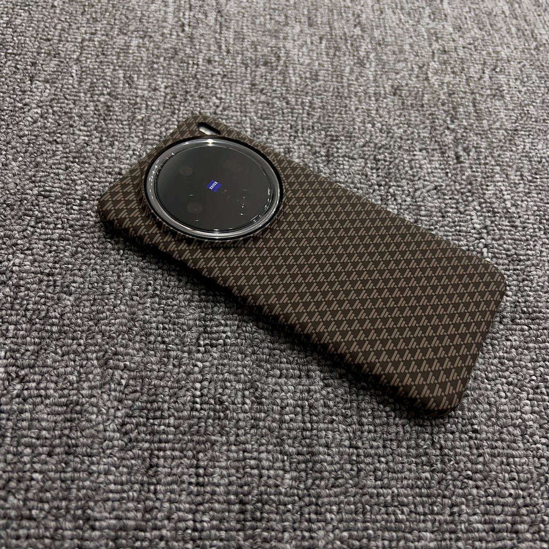 适用vivo x200ultra手机壳凯夫拉纹碳纤维磁吸x200s半包保护套