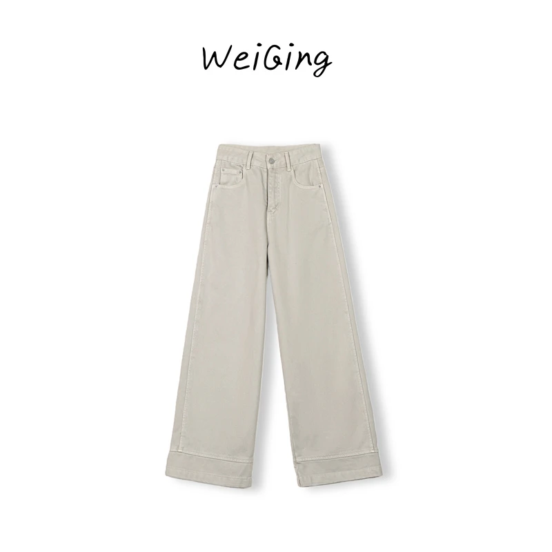 【丹姐家~加绒水泥灰】2025冬季复合绒阔腿牛仔裤