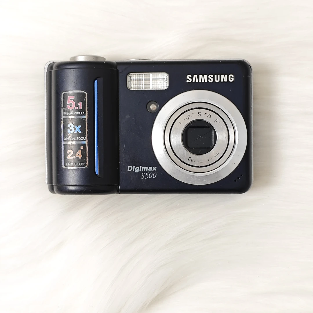 9新 Samsung/三星 s500 黑色 复古冷白皮 配件齐全