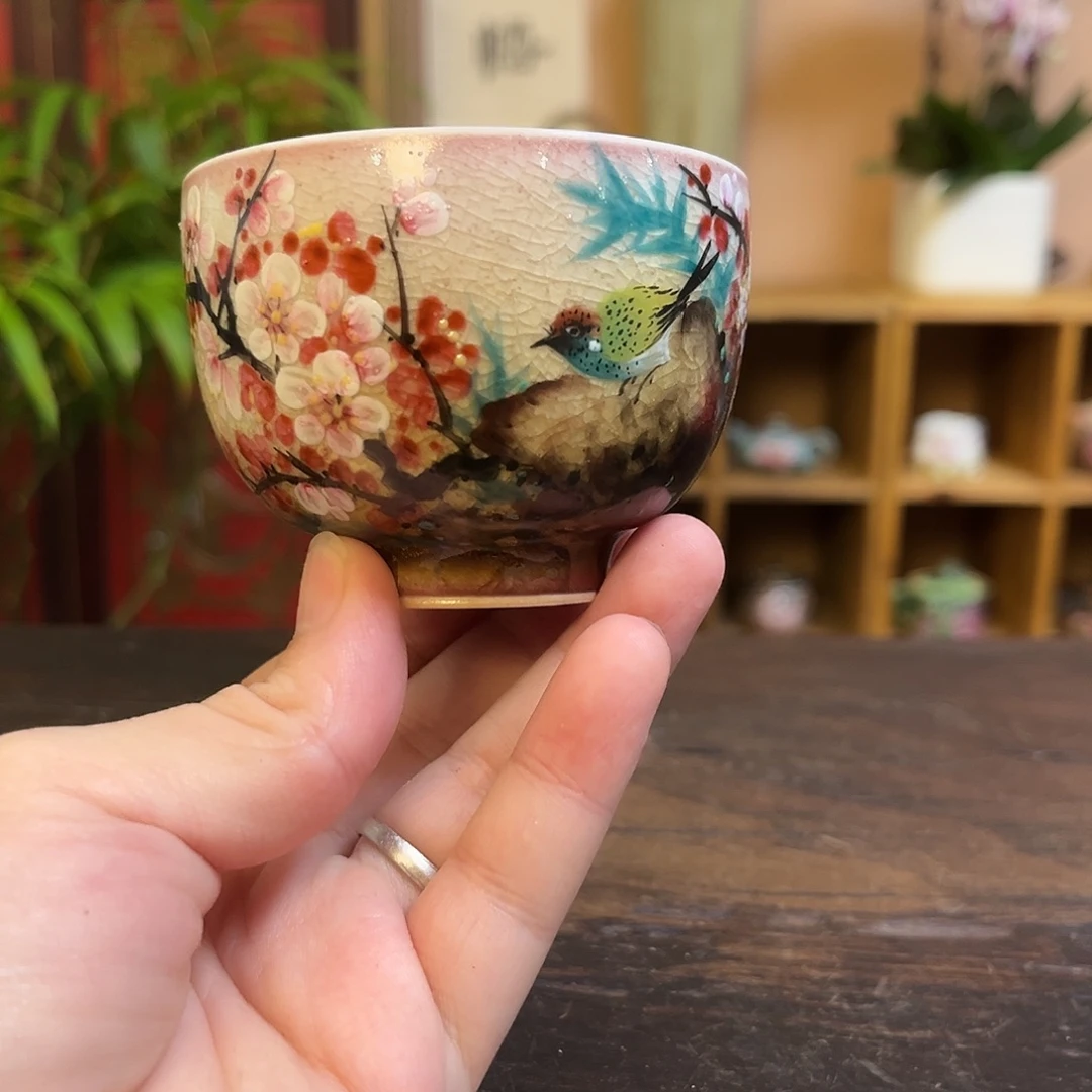 柴烧手工手绘陶瓷