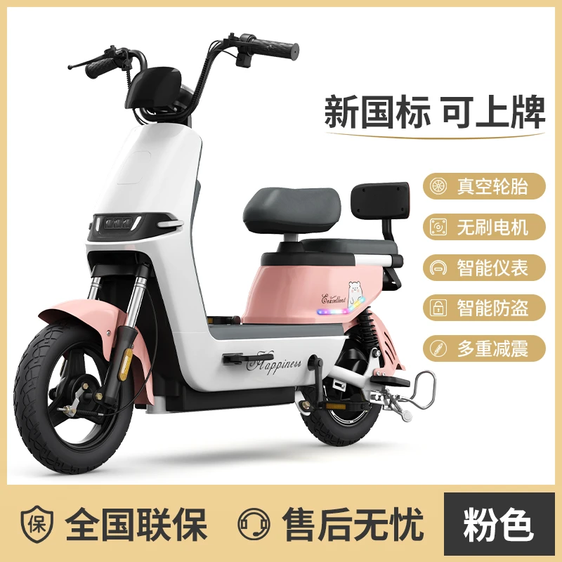 新国标电动自行车无需驾照可以上牌上班代步通勤助力车爬坡长续航